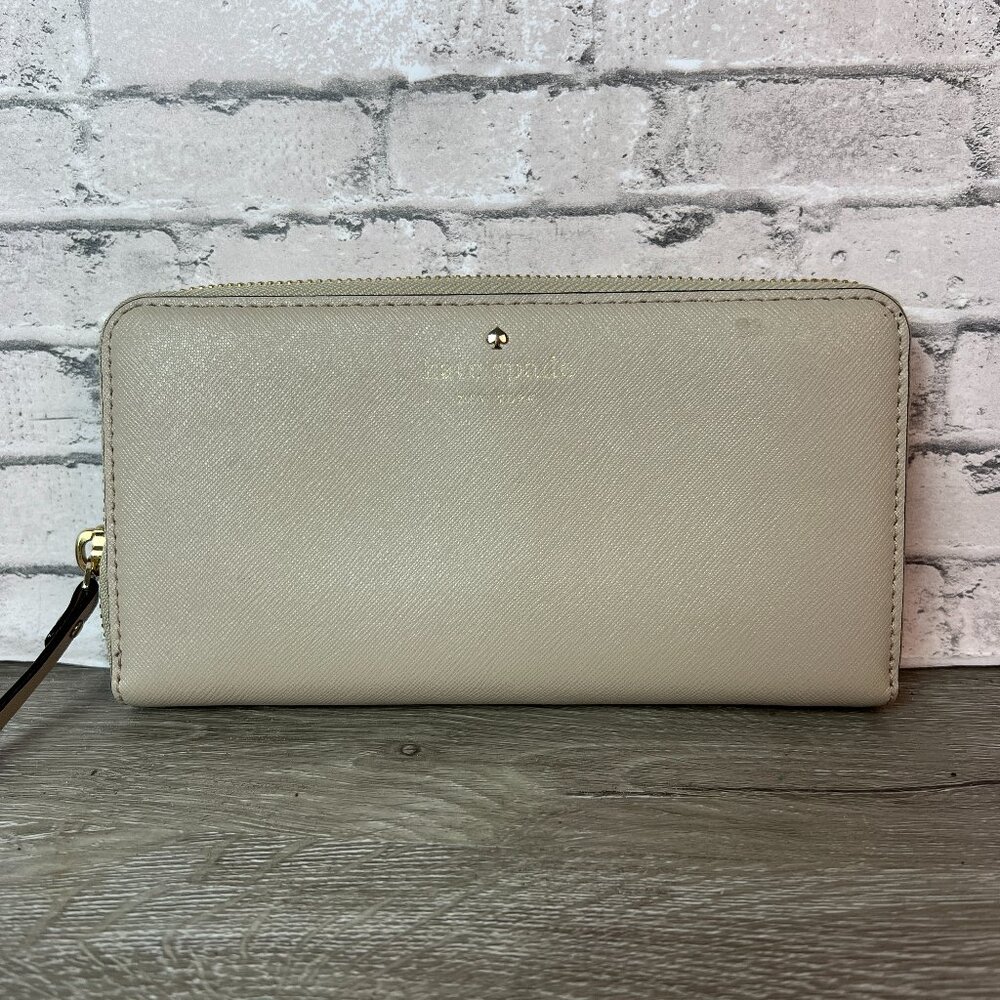 Kate Spade New York zip-around wallet Cream